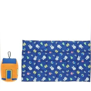 Miffy🐰💙Blue Patterned Picnic Blanket with Storage Bag